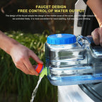 5.5/7.5/10/15L Camping Car Water Container PC with Faucet Water Storage Tank No Leakage Water Storage Bucket for Picnic Travel