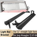 52 inch Straight LED Light Bar Bracket For Jeep Wrangler TJ 1997-2006 Off-Road Windshield A-pillar Work Light Base Holder