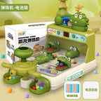 Cartoon Crocodile Table Games Toys Pinball Shooting Machine Score Shooting Target Children Desktop Games Toys with Lights Music