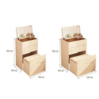 Italian Solid Wood Dresser for Model Room Simple Small Flip Mirror Dressers Light Luxury Household Dressing Table for Bedroom