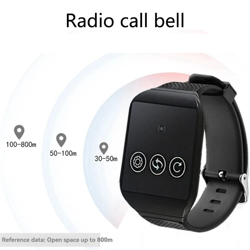 Multifunctional Wireless Calling Bells Vibrating Alert Watch Elderly Patient Call System Senior Care Wireless Dropshipping