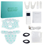 8 Colors Facial LED Mask with Neck Red Light Near Infrared Therapy Beauty Mask Anti Aging Skin Rejuvenation Lifting Tighten