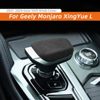 Carbon Fiber Car Interior Gear Shift Knob Cover Sticker for Geely Xingyue L Monjaro 2021 2022 2023 2024