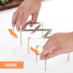 New Pot Lid Rack Pan Lid Organizer Retractable Stainless Steel Dish Bowl Storage Holder Tableware Storage Shelf Kitchen Gadgets