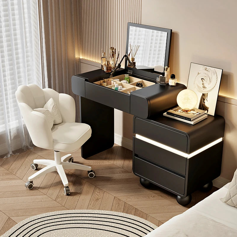 Vintage Trendy Vanity Dresser Modern Nordic Italian Unique Makeup Table Minimalist Elegant Aesthetic Vestidores Hotel Furniture