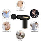Mini Fascia Massage Gun - Electric Body Massager with 4 Heads for Relaxation & Fitness | AlluCanFind