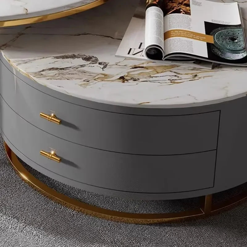 Design Nordic Coffee Tables Modern Storage Luxury Simple Aesthetic Coffee Tables Unique Marble Mesa Centro Living Room Furniture