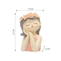 20cm/ 7.8inch Fairy Planter for Succulents Air Plants Resin Cute Girl Flower Pot Decorative Figurines Garden Home Tabletop Decor