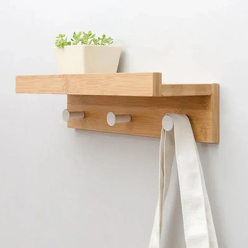 Wood Wall Coat Rack Clothes Racks Hanger Display Coat Stand Portable Clothes Hanger Dressing Entrance Hall Furniture for Home