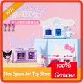 Sanrio Characters Blind Box Kuromi Cinnamoroll Hellokitty Mini Kitchenware Set Kawaii Happy Little Kitchen Figures Toy Gift