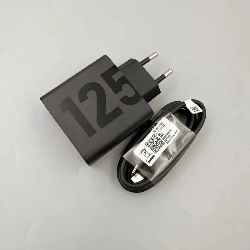 125W Fast PD Charger Adapter for Motorola Moto Fusion 60 edge 60 Pro 50 Neo 70 Ultra Razr 50 G85 G86 1M USB C to USB C PD Cable