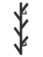 1pc Vertical Coat Rack Wall Mounted 16 Inch, Metal Modern Wall Coat Tree for Hats, Jackets, Bags, Entryway Bedroom