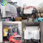 Customized FL Brand Food Cart Commercial Mobile Kitchen With Refrigeration Cooking Stations And LED Lighting System