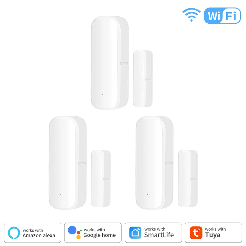 TNCE Tuya WiFi/Zigbee3.0 Smart Door Window Sensor Smart Home Security Alarm System Smart Life Tuya App Remote Control