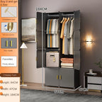 New Simple Wardrobe Clothes Assembly Plastic Collapsible Sturdy Dustproof Cabinets Dressers Cube Storage Locke Closet Furniture