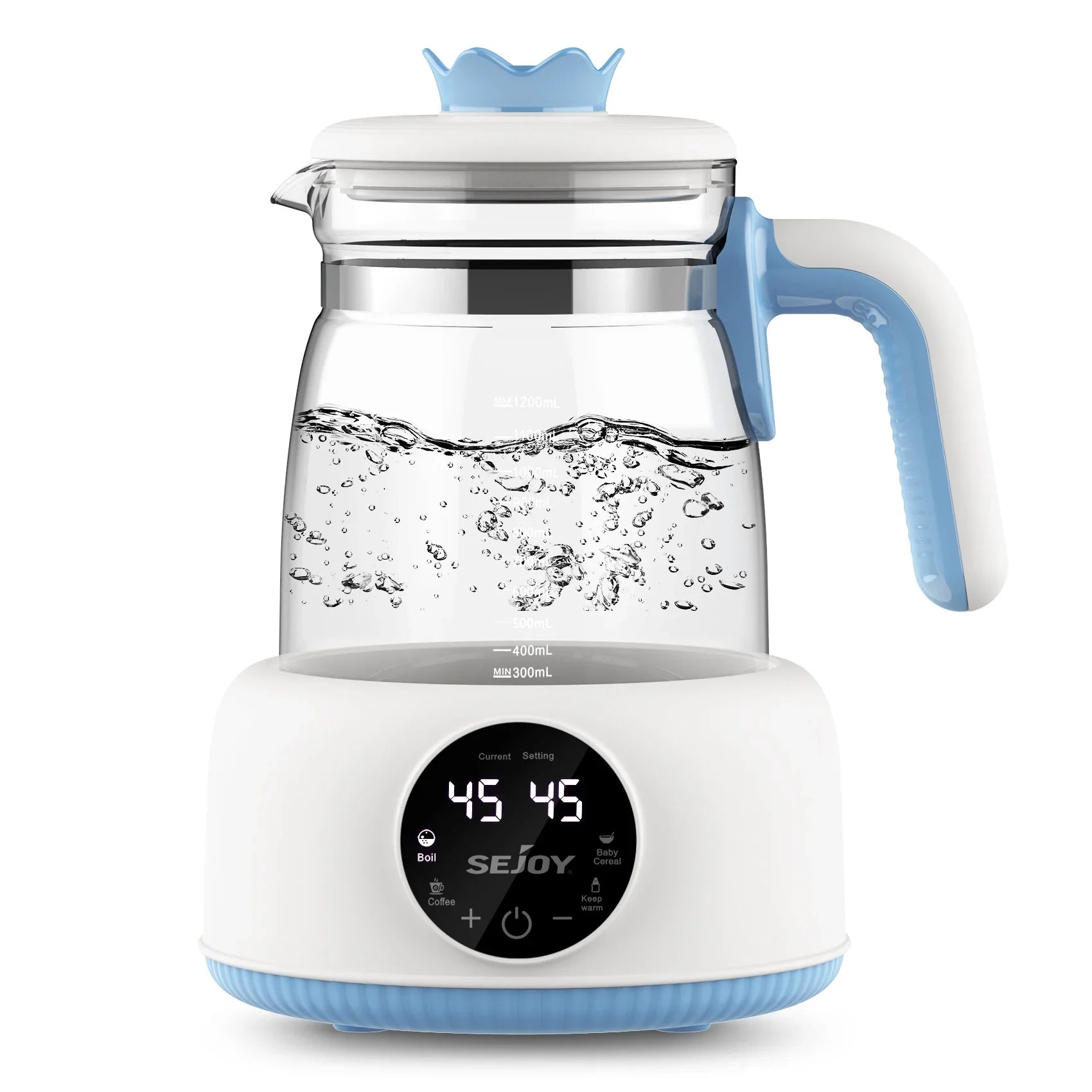 Sejoy Electric Kettle Temperature Control Instant Dispense Baby Warm Water Electric Tea Coffee Kettle
