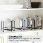 Stainless Steel Kitchen Cabinet and Storage Shelf Vertical Cookings Utensil Holder Organizer Plates Bowls Cups Home Accessories