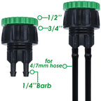 SPRYCLE 5m-100m 1/4'' Garden Watering Hose 4/7mm PVC Micro Drip Irrigation Pipe Tubing for Sprinkler Lawn Pot Plant Greenhouse