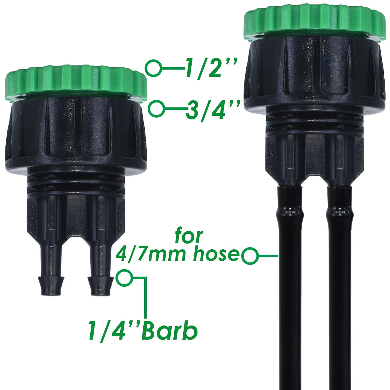 SPRYCLE 5m-100m 1/4'' Garden Watering Hose 4/7mm PVC Micro Drip Irrigation Pipe Tubing for Sprinkler Lawn Pot Plant Greenhouse