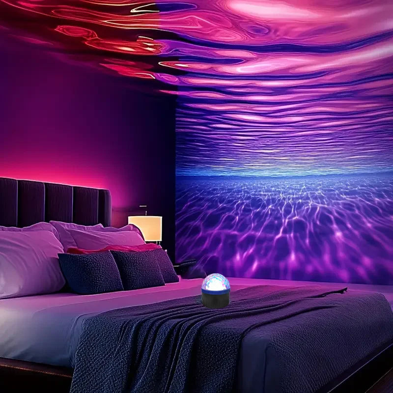 Rotating Water Wave & Northern Lights Projector - Multi-Color Ambient Party Light | AlluCanFind