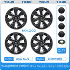 4PCS Hub Cap for Tesla Model Y 19 Inch New Car Wheel Cover Replacement Performance Automobile Full Rim Car Accessories 2018-2024