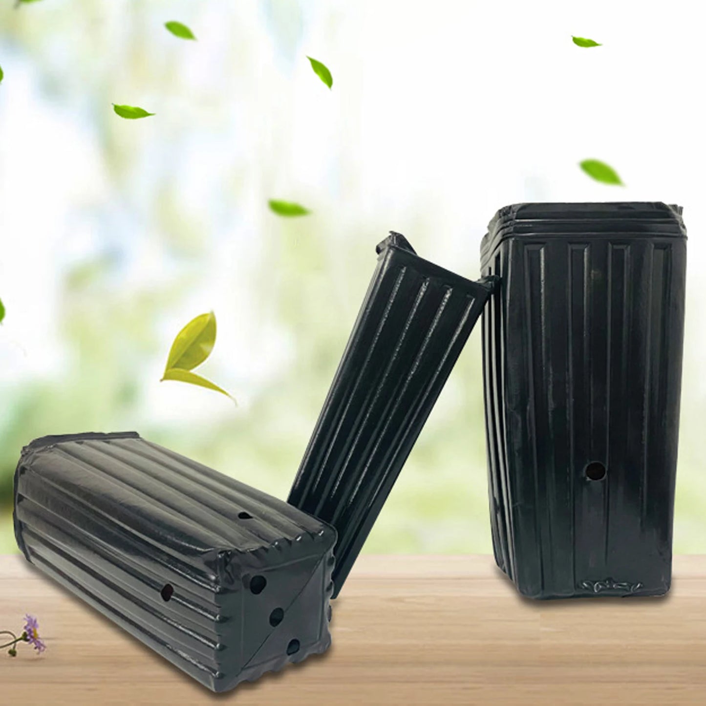 20pcs Tall Deep Tree Pots, Plant Nursery Tall Flower Plant Containers Starting Pots Plant Seedling Nursery Pots for Outdoor Gard