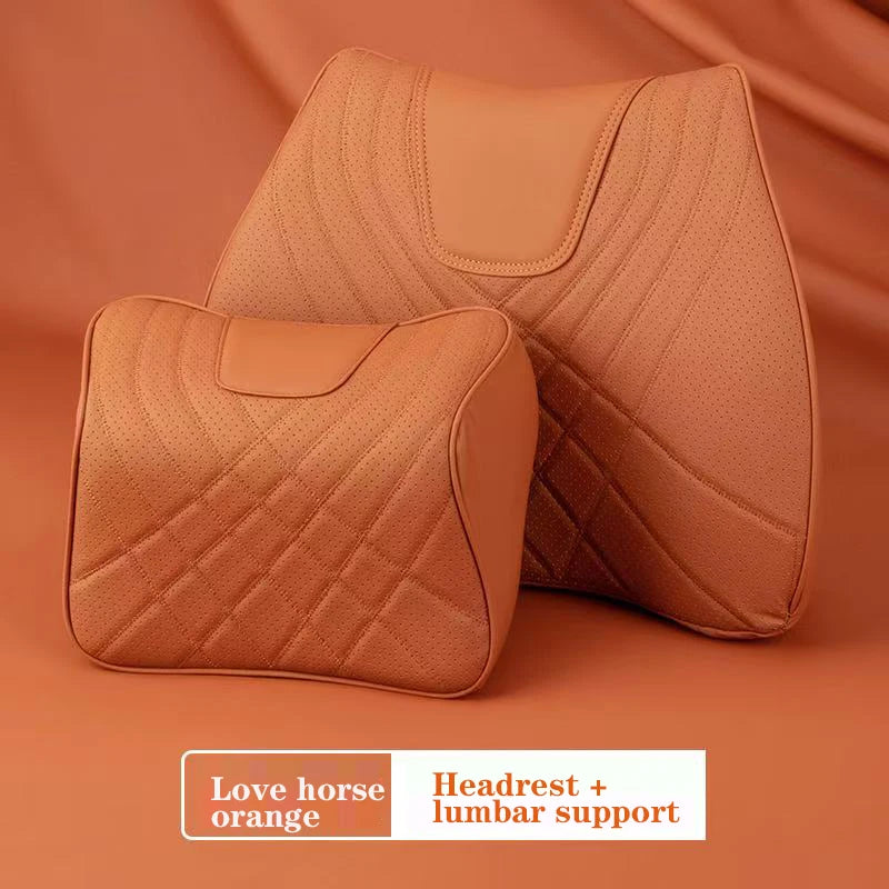 Car headrest for Mercedes-Benz C W205 GLC X254 E Class W214 Nappa leather headrest neck and waist support advanced material