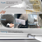 1200W Portable Handheld Steam Cleaner High Temperature Pressurized Steam Cleaning Machine with Brush Heads for Furniture Car