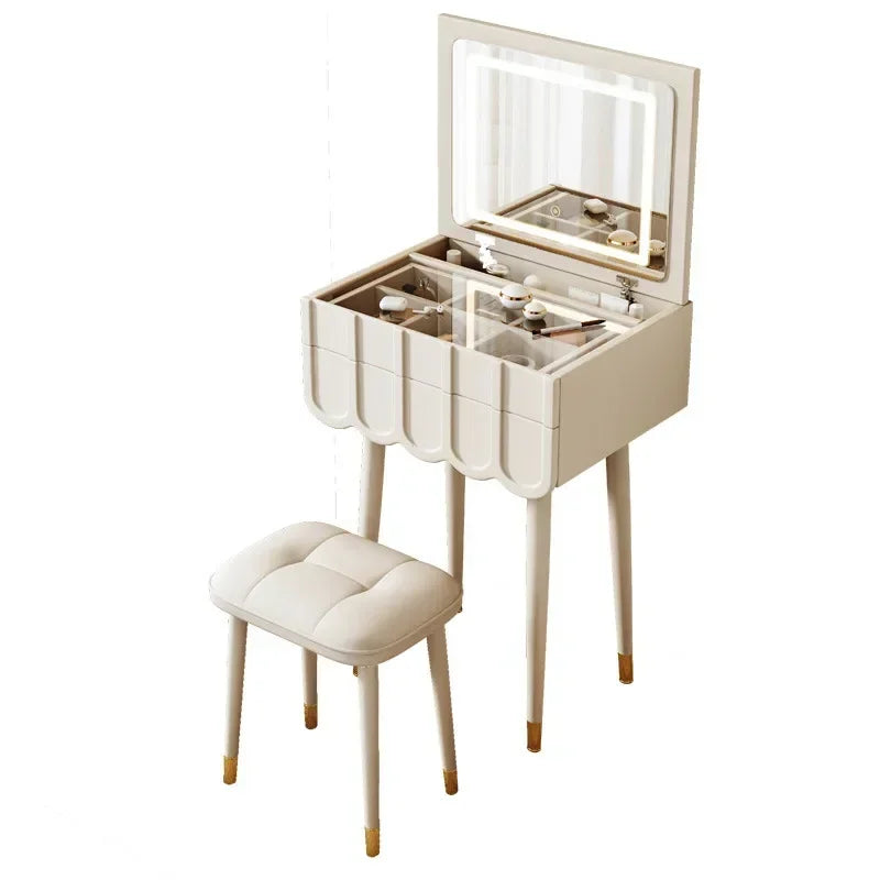 Modern Mini Flip Up Dressing Table Dresser Bedroom Minimalist Small 60cm Dresser Bedroom Living Room Hallway Home Furniture