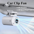 Eary Car Clip On Fan With 360 Rotate 100 Speeds Wind Adjustable USB Re