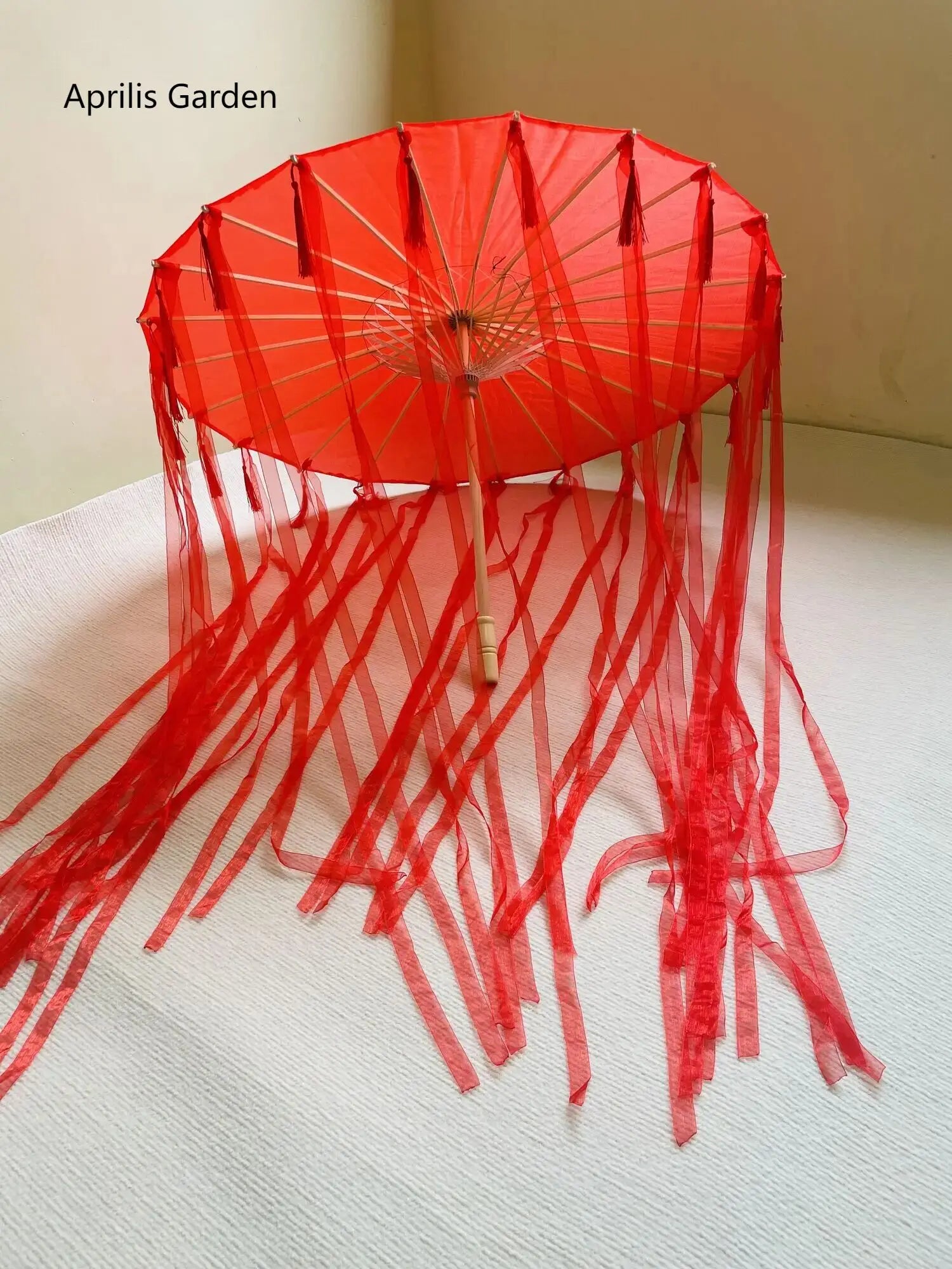 Star Oil Paper Waterproof Beach Umbrella Fan Chinese Dance Performance Lace Umbrella Classical Hanfu Fairy Parasol Paraguas