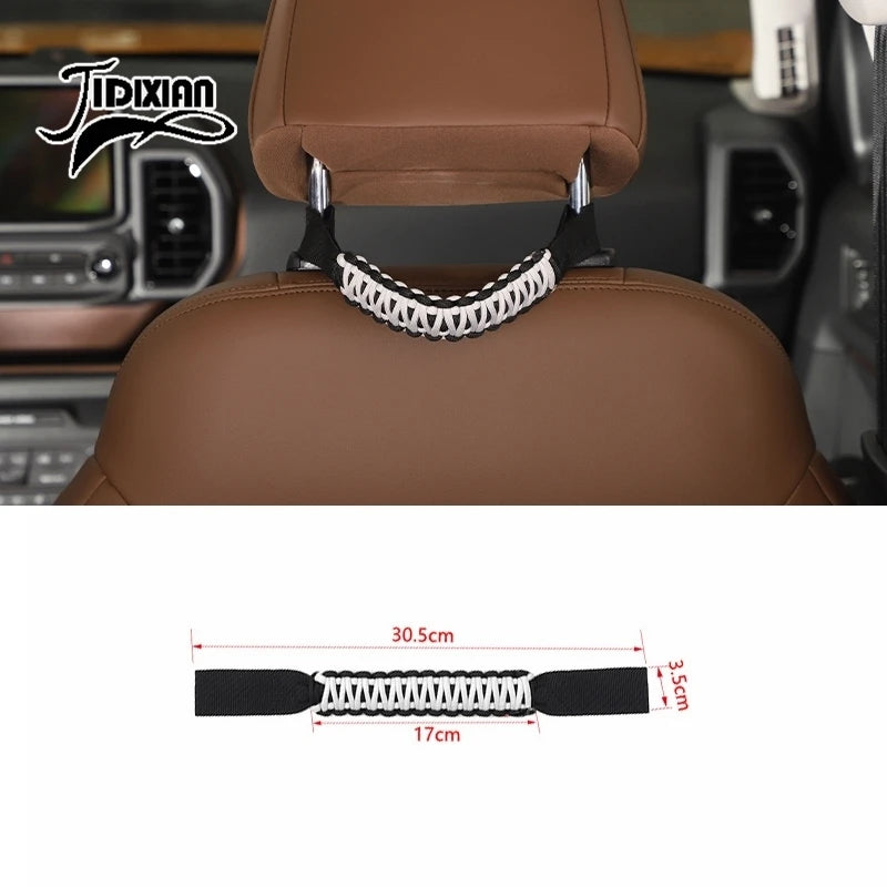 JIDIXIAN Car Seat Headrest Grab Handle for Jeep for Dodge for Ford F150 for Jimny for Chevrolet for GMC for Chrysler for 4Runner