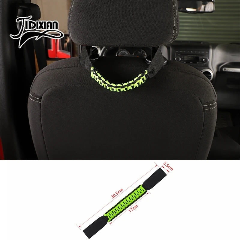 JIDIXIAN Car Seat Headrest Grab Handle for Jeep for Dodge for Ford F150 for Jimny for Chevrolet for GMC for Chrysler for 4Runner