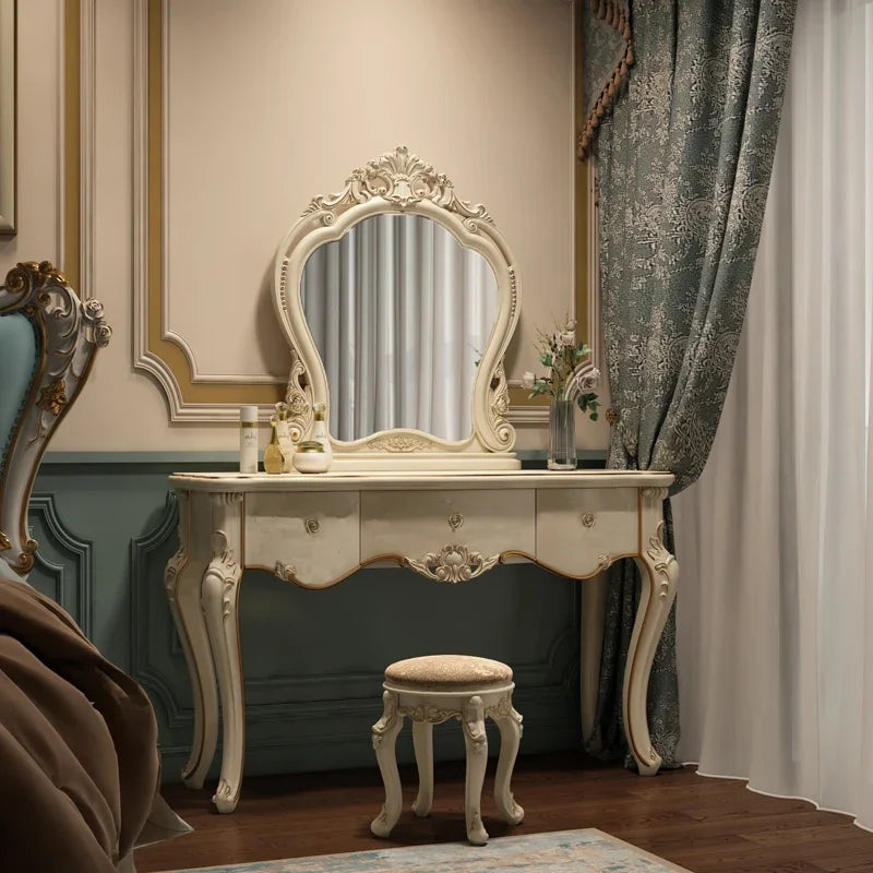 European dresser bedroom makees ins multifunctional princess dressing table storage cabinet integrated small apartment