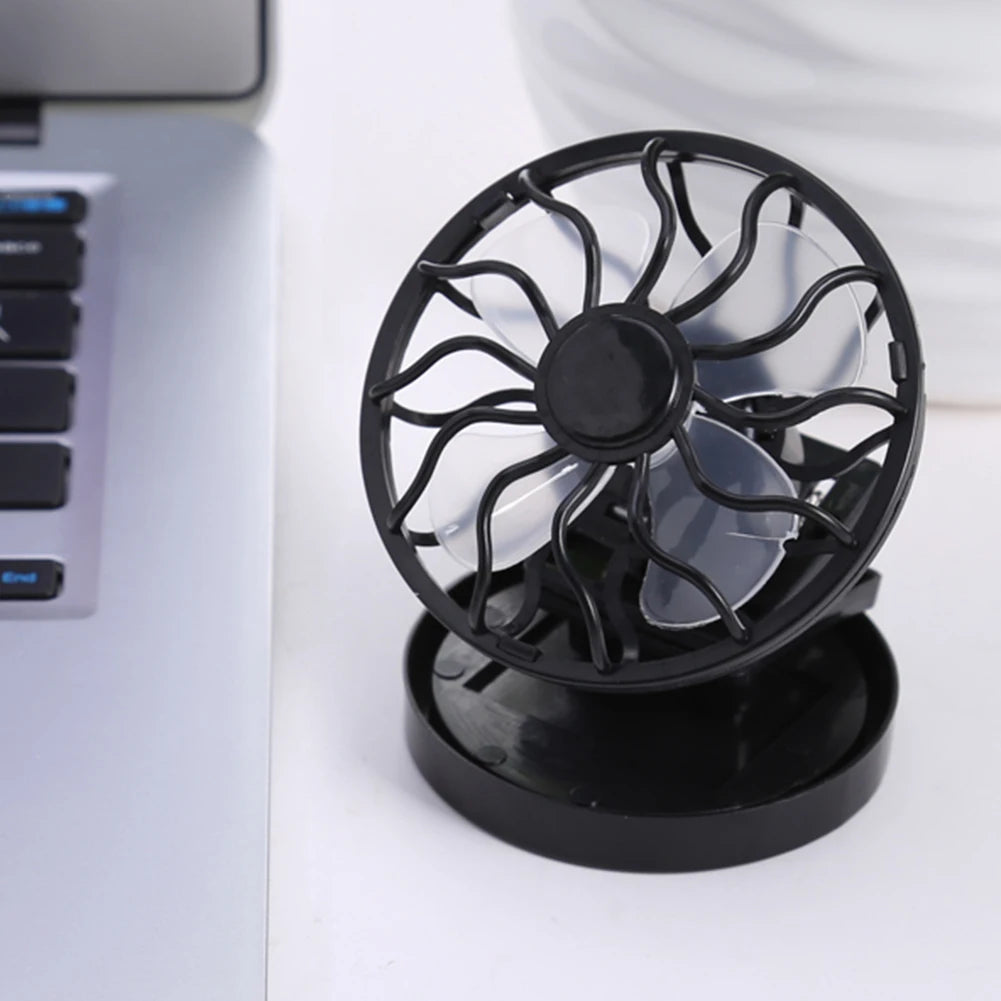 1/2/3PCS Solar Powered Cooling Fan Clip On Mini Solar Fan Outdoor Camp