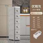 Modern Plastic Cabinet for Bedside Drawer Type Narrow Side Bathroom Cabinet Creative Cabinets for Laundry Room