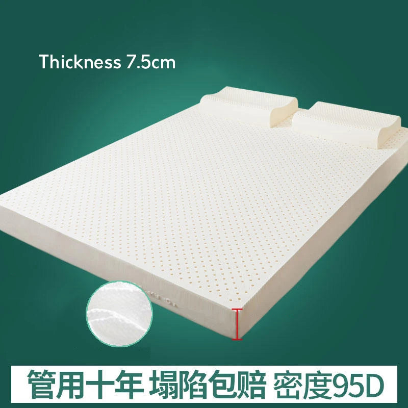 Thailand 100% natural latex raw liquid mattress 10cm rubber cushion to protect the spine single double household tatami mat