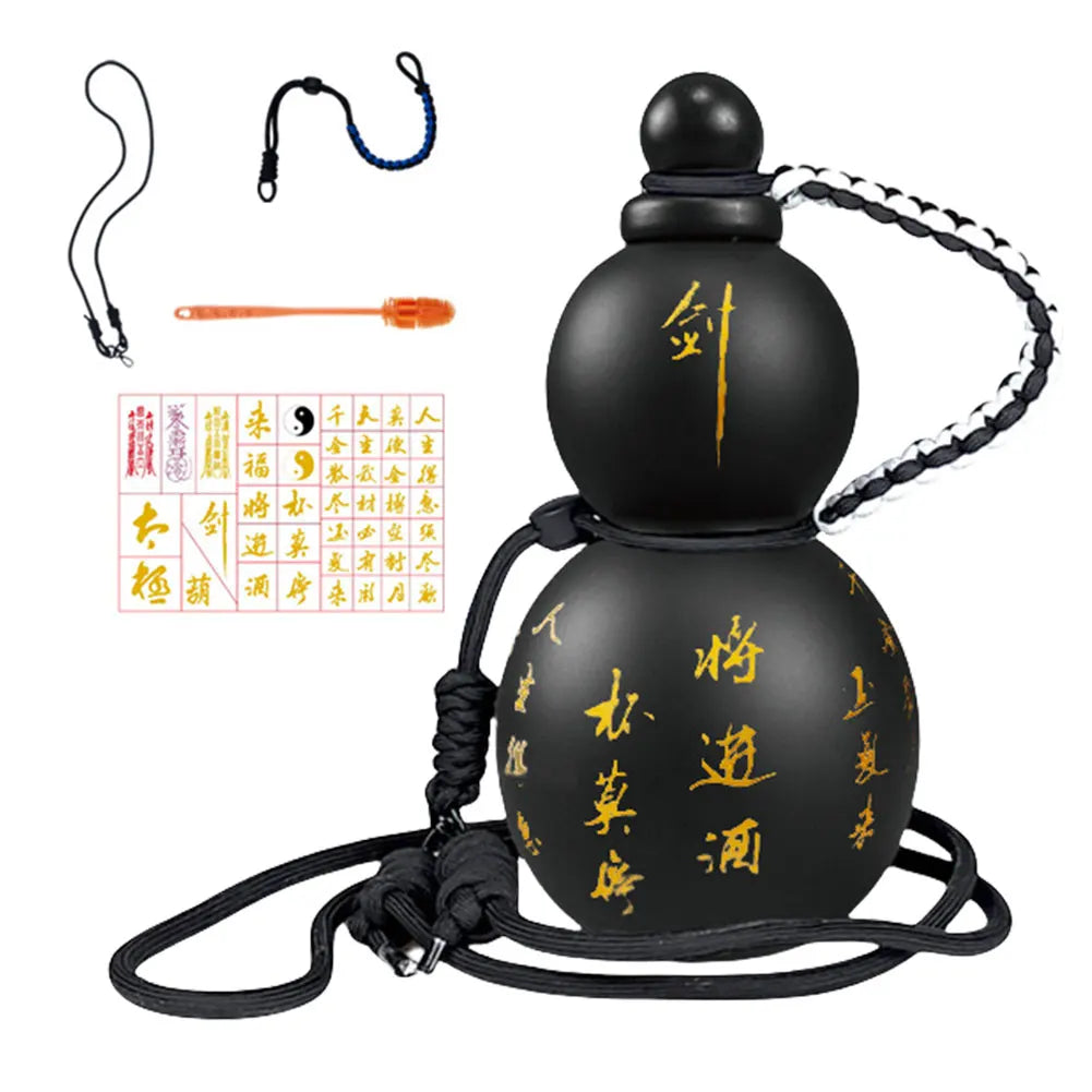 Vintage Chinese Retro-Inspired Gourd Water Bottle Water Kettle Gourd Sports Water Bottle Travel Water Bottle for Game Player