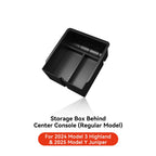 YZ For Tesla Model 3 Highland 2024 Model Y juniper 2025 Storage Box Center Armrest Hidden Box Cup Holder Organizer Accessories