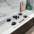 Home Hotel Kitchen Gas Stove New Design of Electronic Ignition Flip Top Stainless Steel Manual