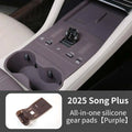 For Byd Song Plus Seal U Dmi Ev 2025 Car Central Control Gear Wireless Water Cup Silicone Mat Waterproof Protector Pad Anti-slip