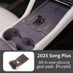 For Byd Song Plus Seal U Dmi Ev 2025 Car Central Control Gear Wireless Water Cup Silicone Mat Waterproof Protector Pad Anti-slip