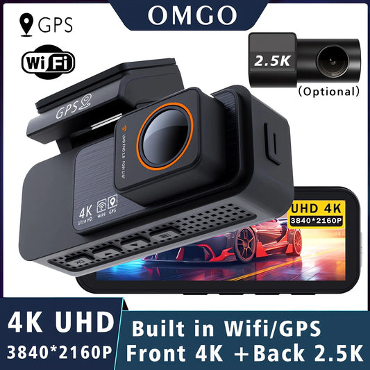 Dash Cam Dual Lens 4K UHD Recording Car Camera DVR Night Vision Video