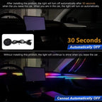 Symphony Car Atmosphere Light Automatic OFF Module 30 Seconds Glove Box USB Expansion Dock Ambient Lamp For Tesla Model 3 Y S X