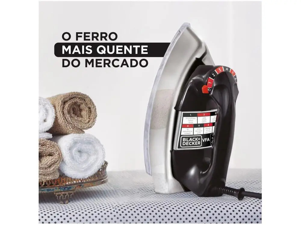 Black & Decker Dry Ironing Iron VFA 1110 Black 220V