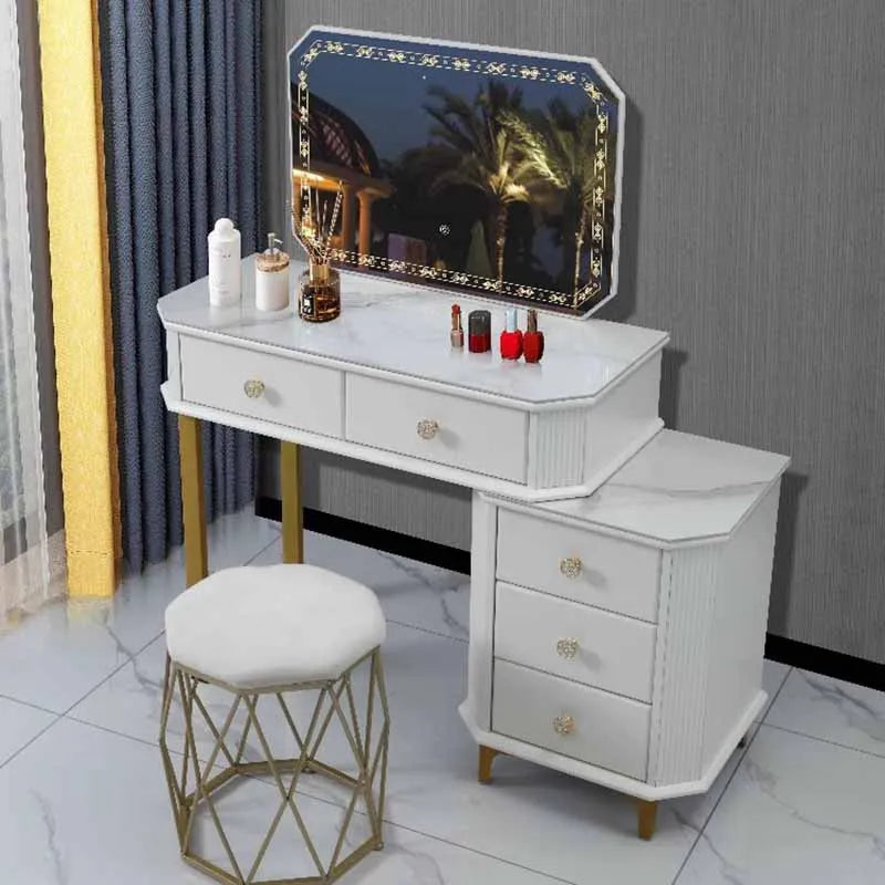 Girl Drawers Dresser Eithe Luxury Stool Women Wooden Makeup Storage Dressing Table Living Room Hotel Comoda Pra Quarto Furniture