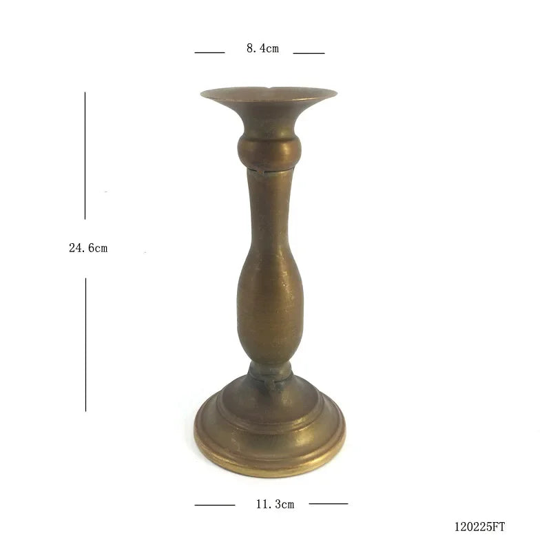 Single Headed Metal Candlestick Romantic Wedding Decorations Iron Art Candle Holders Living Room Candlelight Dinner Decoration