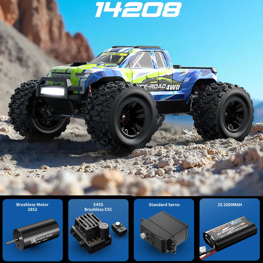 Hyper Go MJX 14207 14208 1/14 4WD 2.4G RC Car 55KM/H Brushless Drift Vehicle Racing Car Remote Control Car Off-Road Truck Toys