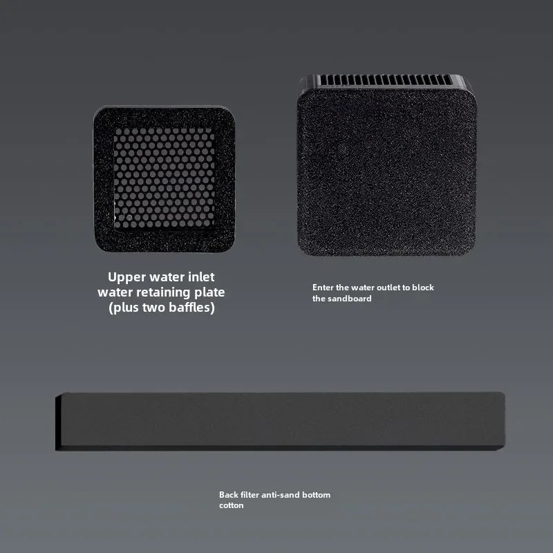 For Xiaomi Mijia smart aquarium modification backplane bottom stickers import and export accessories aquascape sand blocking
