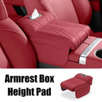 For Haval H9 2rd 2024 2025 Car Armrest Box Height Increase Pad Car Armrest Box Storage Bag Car Leather Protective Cover